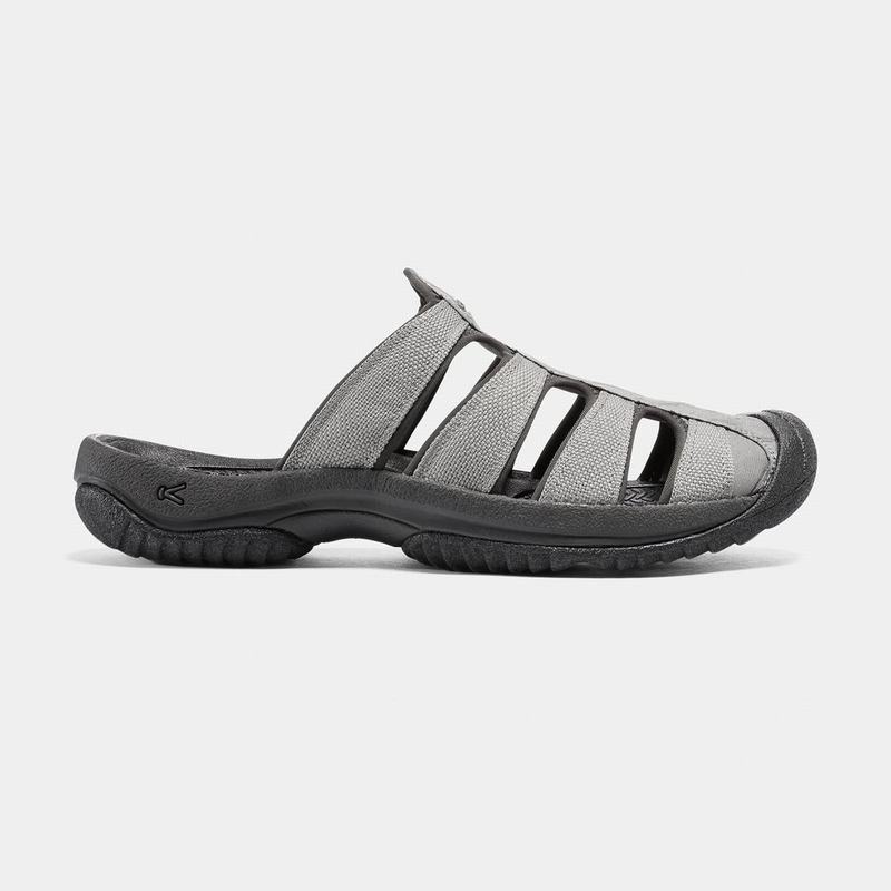 Keen Aruba II Mens Sandals Grey/Black Clearance (7163-HBSZC)